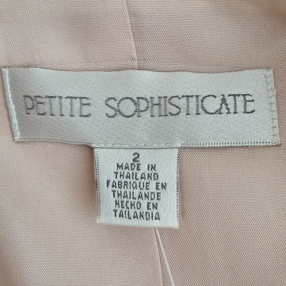 Petite Sophisticate Vintage Single-Breasted Blazer | NWT | 4P | Powder Pink - Picture 12 of 14